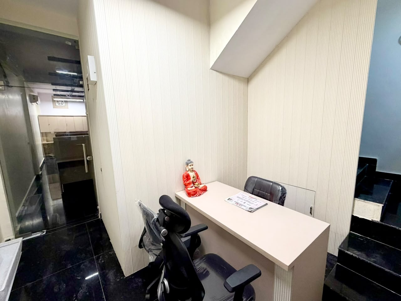 Calm interior view of Buudhaa Library